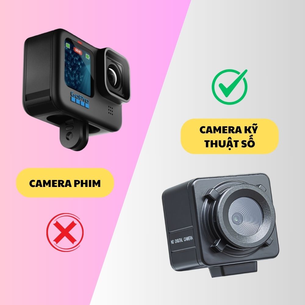 Sự Khác Biệt Giữa Camera Phim Và Camera Kỹ Thuật Số 
